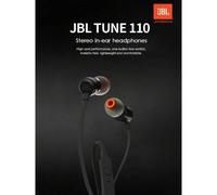 Shein Auriculares con cable JBL T110 con interfaz de 3.5 mm para juegos en PC y llamadas en móviles, auriculares estéreo intrauditivos