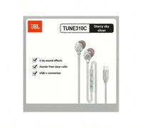 Shein Auriculares con cable JBL TUNE310C Type-C - Auriculares internos de sonido estéreo Hi-Fi para computadora y teléfonos con interfaz USB-C
