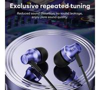 Shein Auriculares con cable Lenovo YF42, sonido estéreo HIFI de alta calidad, audio espacial, llamadas nítidas, cancelación de ruido, ajuste cómodo, compati