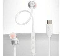 Shein Auriculares con cable tipo C Tune 310C, audio de alta resolución con convertidor digital a analógico, control remoto con 3 botones de ecualización pre