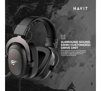 Shein Auriculares De Juego Havit H2002d Con Micrófono Para Pc / Laptop / Móvil / Ps4, Auriculares Con Almohadillas Suaves Para Los Oídos