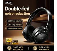 Shein Auriculares inalámbricos Acer OHR560, de diadema, diseño plegable, con micrófono integrado, efecto de sonido estéreo, cancelación activa de ruido, com