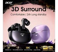 Shein Auriculares inalámbricos Acer OHR623, auriculares intraurales con cancelación de ruido, efecto de sonido estéreo, puntas de silicona suaves, ajuste có