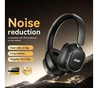 Shein Auriculares inalámbricos Bluetooth Acer OHR633 2026 nuevos, calidad de sonido estéreo HIFI, cancelación de ruido de llamadas ANC, diseño plegable y aj