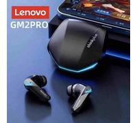 Shein Auriculares inalámbricos Bluetooth Lenovo GM2 Pro de 5,3 pulgadas con micrófono, modo dual, llamadas HD y baja latencia para juegos, en empaque en chi