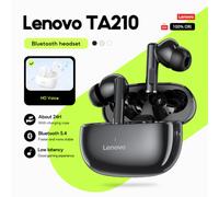 Shein Auriculares inalámbricos Bluetooth Lenovo TA210 TWS, auriculares Bluetooth 5.4 con control táctil, larga duración de la batería y micrófono