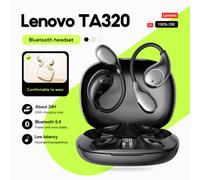 Shein Auriculares inalámbricos Bluetooth Lenovo TA320 TWS con estilo de oreja colgante, Bluetooth 5.4, control táctil, larga duración de la batería y micróf