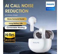 Shein Auriculares inalámbricos Bluetooth Philips TWS, TAT1199, reducción de ruido con IA, efectos de sonido espaciales, batería de larga duración, baja late