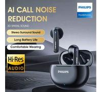 Shein Auriculares inalámbricos Bluetooth Philips TWS, TAT1199, reducción de ruido con IA, efectos de sonido espaciales, batería de larga duración, baja late