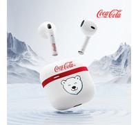 Shein Auriculares inalámbricos Coca Cola, auriculares estéreo inalámbricos, mini auriculares, auriculares cómodos, diseño de auriculares, cancelación activa