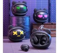 Shein Auriculares inalámbricos con rostros intercambiables para aliviar el estrés, con conector Tipo C para Android, compatible con iPhone y portátiles, ese