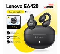 Shein Auriculares inalámbricos Lenovo Earbuds EA420 Sport Bluetooth 5.4 con micrófono, tipo clip de oreja en forma de U, control táctil, larga duración de l