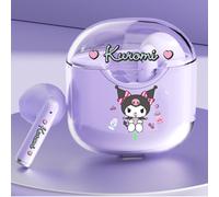 Shein Auriculares inalámbricos Sanrio Kuromi TWS con Bluetooth 5.4, batería de 60 horas de duración, calidad de sonido superior, sincronización de audio par