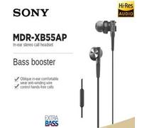 Shein Auriculares intraaurales Sony MDR-XB55AP premium con graves extra y micrófono, estéreo, con cable de 3,5 mm, deportivos, manos libres.