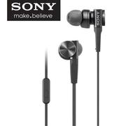Shein Auriculares intrauditivos SONY MDR-XB75AP con cable, graves potentes, reducción de ruido, tapones para los oídos y micrófono.