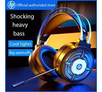 Shein Auriculares para computadora HP, montados en la cabeza específicos para deportes electrónicos, con reducción de ruido para escritorio y portátil, con