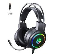 Shein Auriculares para juegos H100, unidad de 50 mm, altavoz grande, micrófono omnidireccional, captación de sonido nítida, iluminación fresca, orejeras com