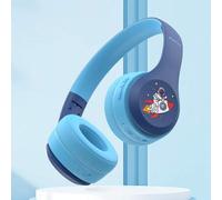 Shein Auriculares para niños con puerto de compartición, auriculares inalámbricos para niños, protección auditiva de 85dB, auriculares supraaurales aptos pa