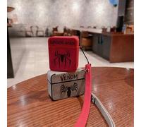Shein [Autorizado] Estuche para auriculares de la serie Super Hero Spider-Man y Venom, adecuado para AirPods Pro 2, auriculares inalámbricos Bluetooth Apple