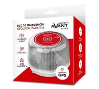 Shein Avant AV1201 - Luz Emergencia Coche Homologado , con SIM y Datos Pagados hasta 2038, Baliza V16 Homologada . con Geolocalizador,Aprobada por ,base mag