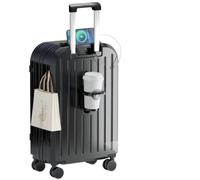 Shein Avión Cabina Equipaje non-facturable (56*34*21cm 2,5kg),lleva ganchos, portavasos y puertos USB. Material ABS Ligero y Resistente, Cerradura Antirrobo