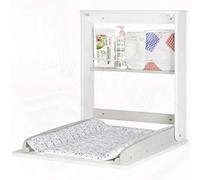 Shein Badabulle Cambiador de Pared Plouf Plegable y Compto 67 x 57 x 13 cm Easy to Install Colchoneta y Alene Integrados Hasta kg