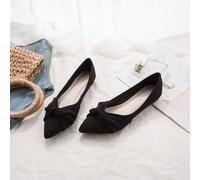 Shein Bailarinas de mujer con escote bajo, nuevo estilo francés chic de hadas para la primavera y el verano de 2025, adecuado para vestidos, cómodas con sue