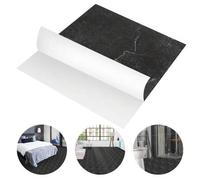Shein Baldosas autoadhesivas de PVC para suelo radiante (30 x 30 cm, 1/2/3/4/5 m², 11/22/33/44/55 unidades), color mármol negro/gris y madera