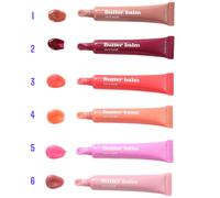 Shein Bálsamo labial "Butter Balm" - Hidratación intensa con color brillante - Formato tubo - 6 tonos disponibles - Fórmula cremosa y no pegajosa - Textura