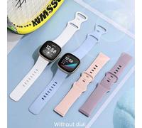 Shein Banda deportiva de 4 paquetes (sin dial) compatible con Fitbit Sense / Sense 2 / Versa 3 / Versa 4 para mujeres hombres, accesorios deportivos de sili