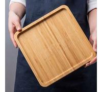 Shein Bandeja con diseño de bambú: adecuada como bandeja para comer o tomar té, bandeja de bar, bandeja de desayuno o cualquier otra bandeja de comida, idea