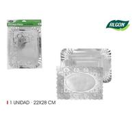 Shein Bandeja Plata Rectangular Y Blonda 22X28Cm Práctica y Conveniente | Bandeja Plata Rectangular Y Blonda 22X28Cm Resistente, Versátil y de Un Solo Uso,