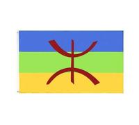 Shein Bandera de Cabilia de 90*150cm, Banderas bereberes de Cabilia, Bandera berebere de poliéster de alta calidad, Bandera amazigh marroquí para decoración