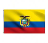 Shein Bandera de Ecuador de doble cara impresa 3x5 pies, bandera ecuatoriana colgante con poliéster, color vivo y resistente a los rayos UV, decoración pa