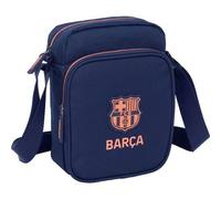Shein Bandolera Pequeña F.C.Barcelona 2ª Equipacion Ligera y Práctica - Bandolera Deportiva con Dos Compartimentos con Cierre de Cremallera y Asa Ajustable,