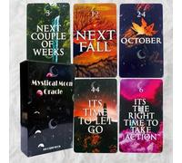 Shein Baraja de 60 cartas de Oráculo de la Luna Mística - Cartas de adivinación perspicaces con palabras clave para guía sobre tiempo, elecciones de vida y