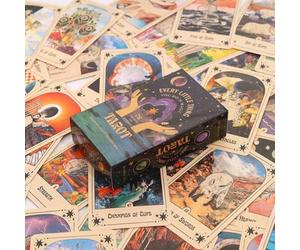 Shein Baraja de 78 cartas "Todo lo que haces es magia", conectándose con el Tarot. Todo lo que haces es magia es tu puerta de acceso al crecimiento personal
