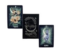 Shein Baraja de cartas de oráculo rúnico de la familiar de la bruja para adivinación del destino y profecía, juego de mesa familiar