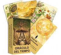 Shein Baraja de Cartas Oráculo Español, Tema del Tiempo, 54 Cartas Originales, Lectura y Guía Personal, Juegos de Cartas, Cartas de Tarot, 12*7cm, 14+