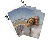 Shein Baraja de cartas personalizadas con foto - Cartas de póker personalizadas con impresión de alta calidad, material de papel, ideal para fiestas, bodas,