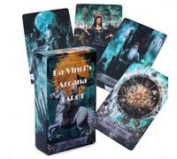 Shein Baraja de Tarot Arcana de Da Vinci: 78 cartas para adivinación, juego de mesa familiar sobre el destino