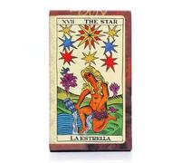 Shein Baraja de tarot española Fournier de 78 cartas, color marrón, con 22 cartas del Arcano Mayor y 56 del Arcano Menor