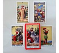 Shein Baraja de Tarot Rider-Waite, 78 cartas - Edición Centenaria Clásica para principiantes (Diseño de Smith) La baraja de oráculo completa, adecuada para