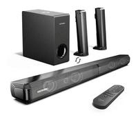 Shein Barra de sonido ULTIMEA Dolby Atmos para TV, BassMX, sistema de altavoces envolventes 3D, barra de sonido 2.1 con subwoofer para cine en casa, Ultra D