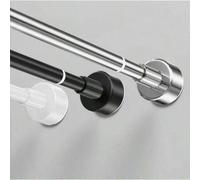 Shein Barra de tensión extensible de acero inoxidable - Sin necesidad de perforar, longitud ajustable para cortinas, armarios, cortinas de ducha, tendedero