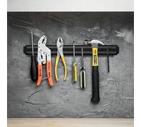 Shein Barra magnética para cuchillos, tira de almacenamiento de cubiertos magnética resistente, soporte magnético para herramientas de cocina para cocina, j