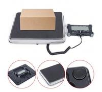 Shein Báscula de plataforma para paquetes hasta 200 kg, báscula de mesa, báscula para cartas de acero inoxidable, báscula robusta, con pantalla HD/red y fun