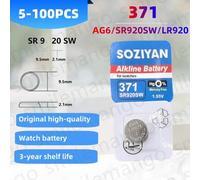 Shein Baterías originales de SOZIYAN AG6 371 SR920SW, paquete nuevo de baterías alcalinasLR920 SR927 171 370 L921 LR69 SR920 para relojes, juguetes, control
