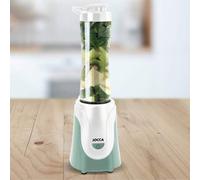 Shein Batidora Personal Jocca 300W con Botella Portátil 600ml, 4 Cuchillas de Acero Inoxidable, Tritura Hielo, Tapa con Boquilla y Asa, Apta para Lavavajill