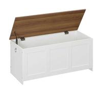 Shein Baúles, banco de almacenaje, caja de juguetes con tapa, baúl de almacenaje de 100 cm, recibidor, dormitorio, salón